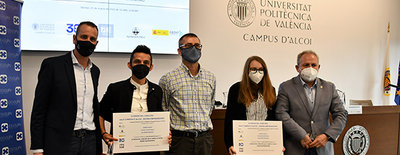 Entrega premios ideaT UPV Campus de Alcoy - gora Emprendedores en su IX edicin