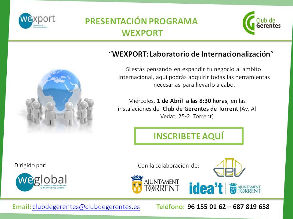 Presentacin del Programa "WEXPORT"