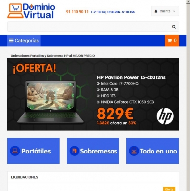 Ordenadores Portatiles HP Baratos | Ordenador Sobremesa PC | Tienda Informatica | Electró