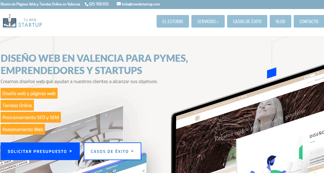 Diseo Web en Valencia Tu Web Startup