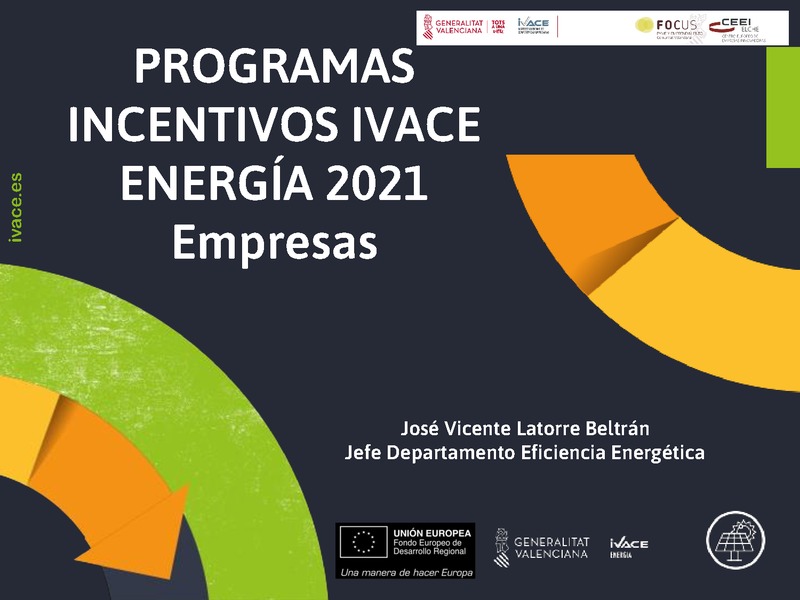 PROGRAMAS INCENTIVOS IVACE ENERGA 2021 Empresas