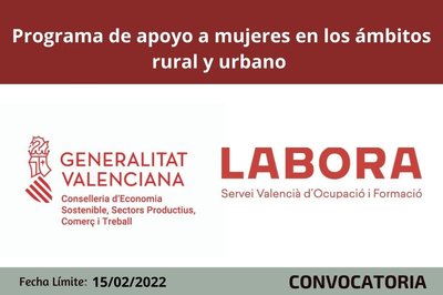 Programa ayuda mujeres ámbito rural y urbano