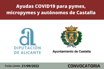 Ayudas Covid19 para pymes, micropymes y autónomos de Castalla