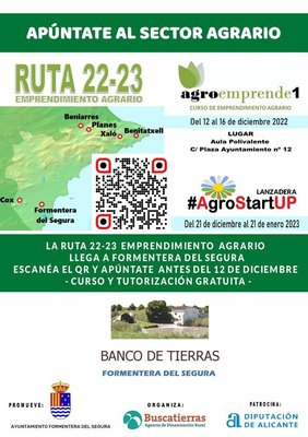 Curso de emprendimiento agrario en Formentera del Segura