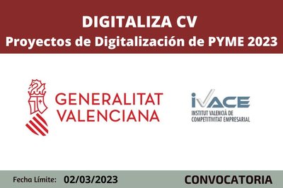 Ayudas digitaliza CV 2023 IVACE
