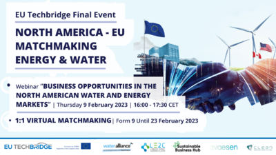 EU Techbridge Final Event – North America-EU matchmaking energy & water