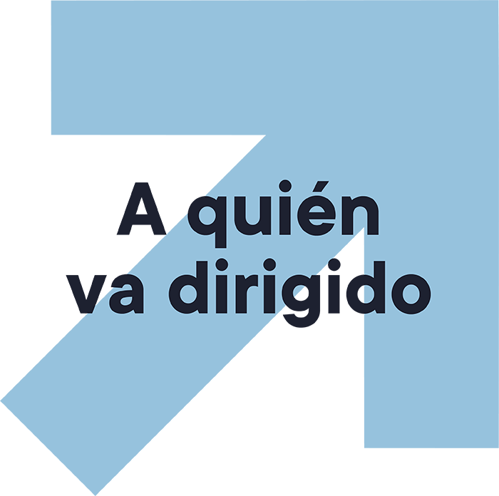 A quién va dirigido flecha azul