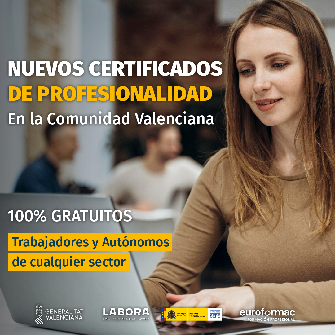 Certificados de profesionalidad para trabajadores y autónomos Intersectorial