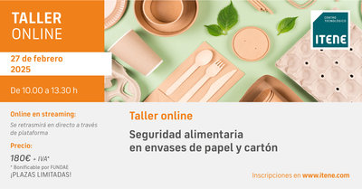 Taller online  Seguridad alimentaria en envases de papel y cartn