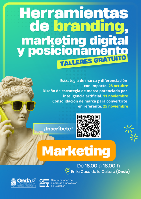 Onda y CEEI Castellón ofrecen formación gratuita en branding y marketing digital