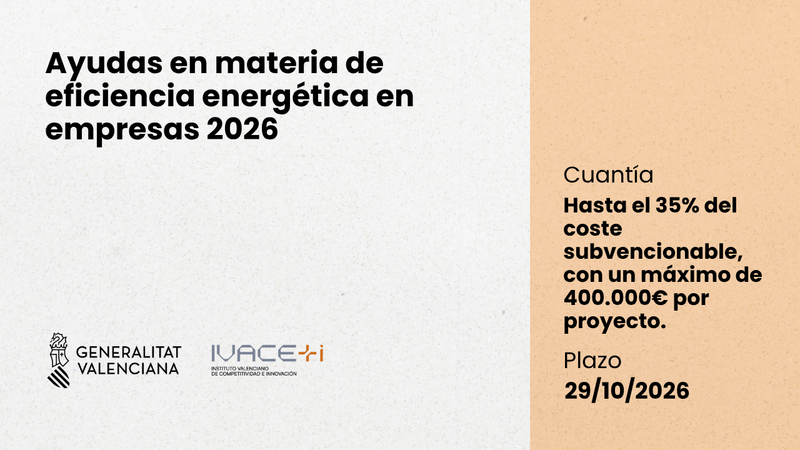 Ayudas en materia de eficiencia energ�tica en empresas 