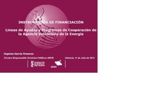 Programas Nacionales y Regionales, Agencia Valenciana de la Energa, AVEN
