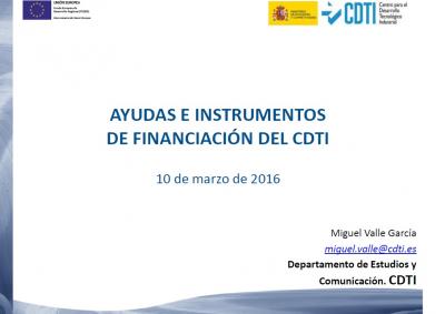 Prstamos CDTI: Centro para el Desarrollo Tecnolgico Industrial (CDTI)