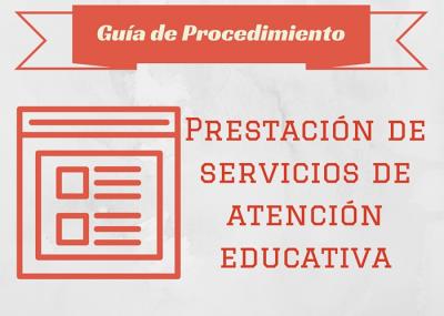 portada guia prestacin de servicios de atencion educativa