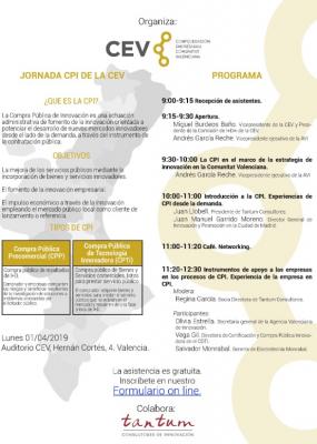 Jornada CEV: “Compra Pública de Innovación”