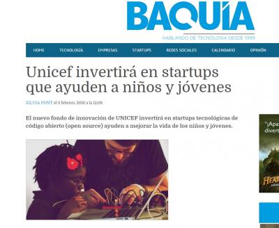 Unicef invertir� en startups que ayuden a ni�os y j�venes