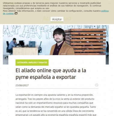 El aliado online que ayuda a la pyme española a exportar - Actualidad - Bankia Fintech